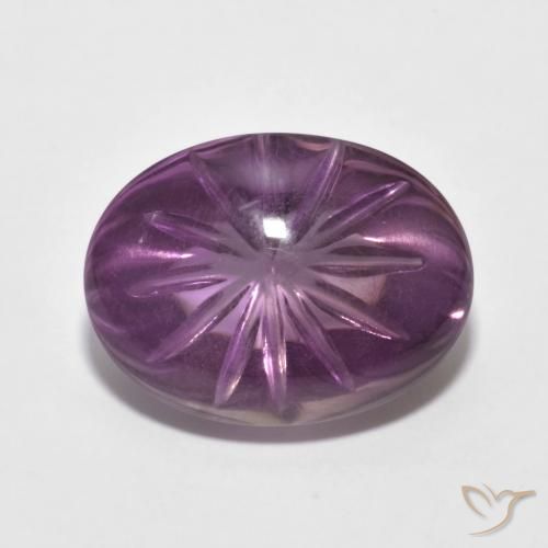 Ametista Violeta rosado Natural 8.75ct, Corte Oval, Transparente