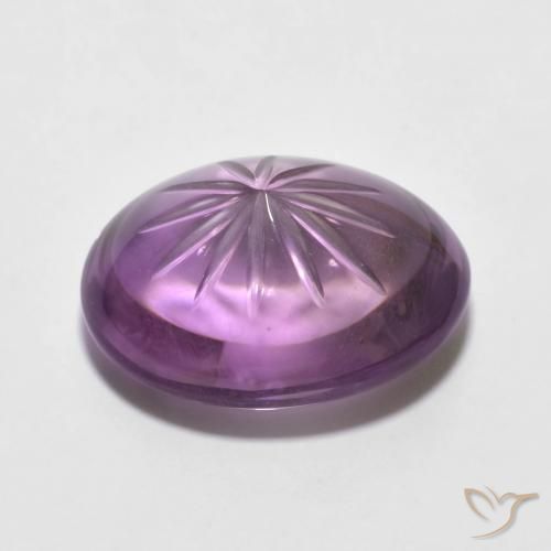 Ametista Violeta rosado Natural 8.75ct, Corte Oval, Transparente