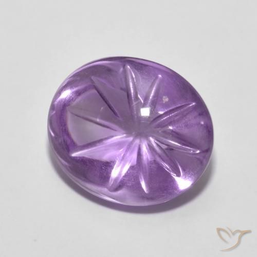 Ametista Violeta médio Natural 5.79ct, oval, Transparente
