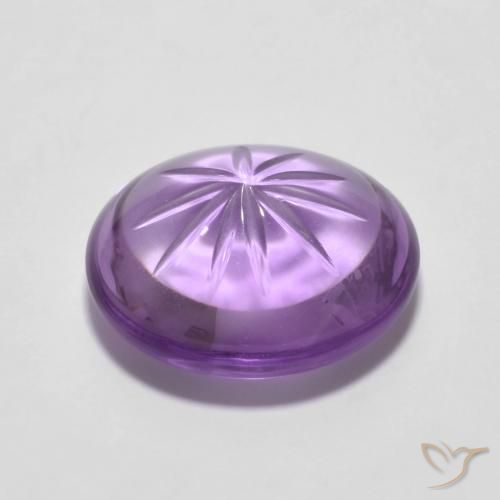 Ametista Violeta médio Natural 5.79ct, oval, Transparente