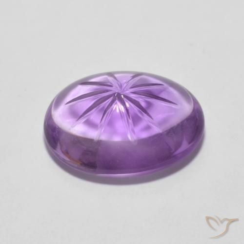 Ametista íris violeta Natural 4.82ct, oval, Transparente