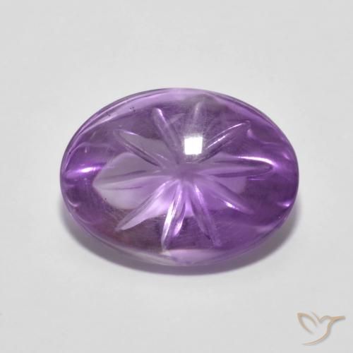 5.29ct Natural Violeta médio Ametista, oval, Transparente