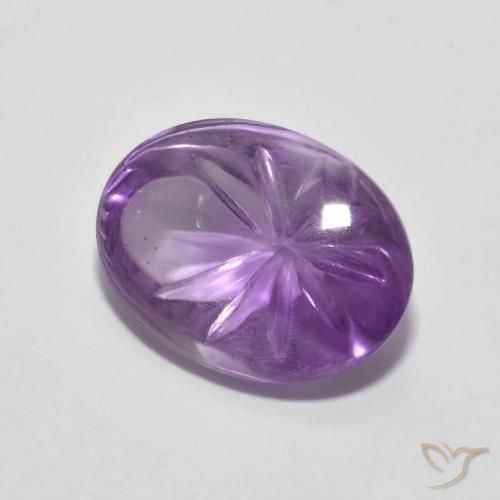 Ametista Violeta médio Natural 5.29ct, oval, Transparente