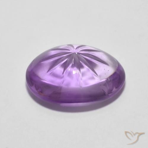 Ametista Violeta médio Natural 5.29ct, oval, Transparente