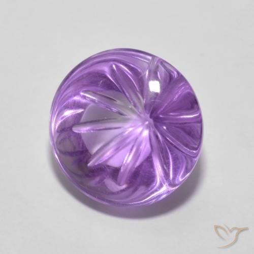 Ametista íris violeta Natural 5.67ct, Redondo, Transparente