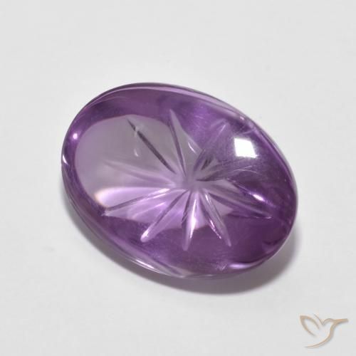 Ametista Violeta médio Natural 5.68ct, oval, Transparente