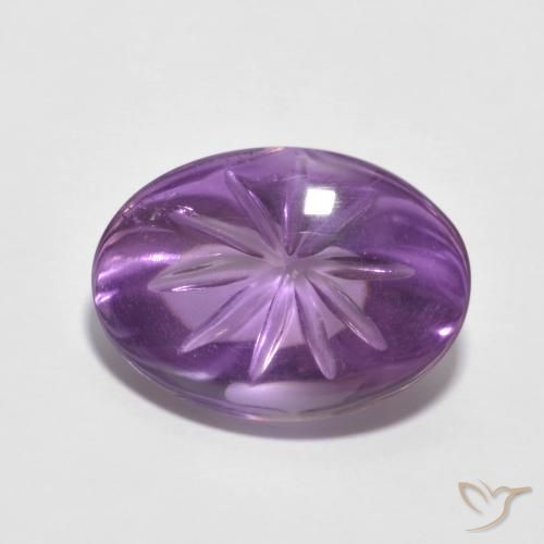 6.80ct Natural Violeta médio Ametista, oval, Transparente