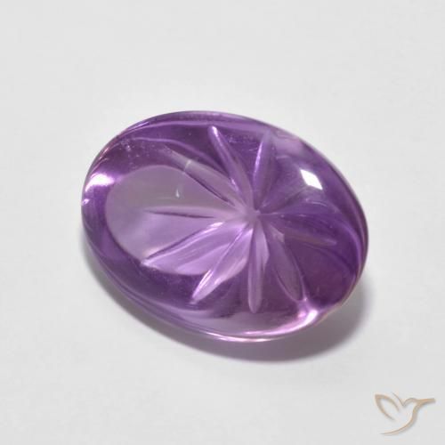 Ametista Violeta médio Natural 6.80ct, oval, Transparente