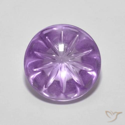 4.93ct Natural íris violeta Ametista, Redondo, Transparente