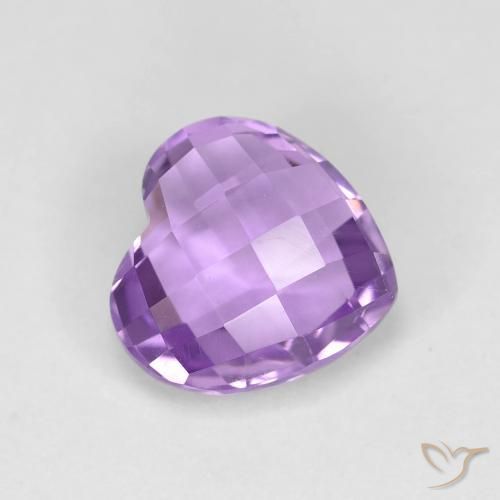 1.96ct Natural íris violeta Ametista, Coração, VVS
