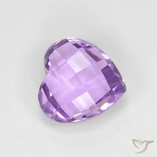 Ametista Violeta médio Natural 1.95ct, Coração, VVS