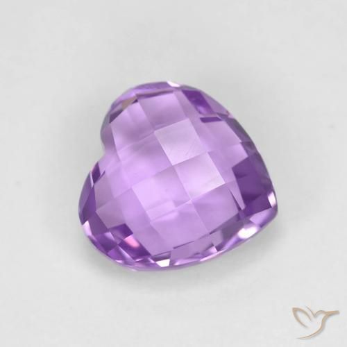 Ametista Violeta médio Natural 1.93ct, Coração, VVS