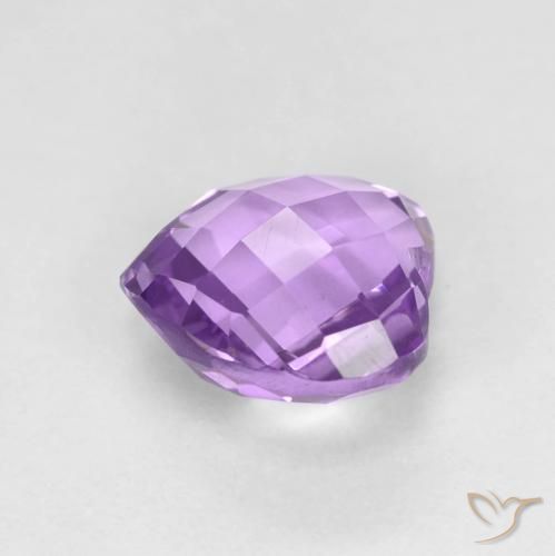 Ametista Violeta médio Natural 1.93ct, Coração, VVS