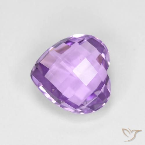 1.99ct Natural Violeta médio Ametista, Coração, VVS