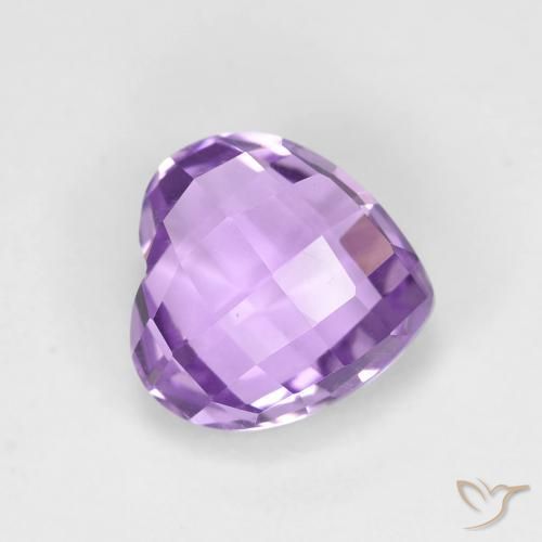 Ametista Violeta médio Natural 1.99ct, Coração, VVS