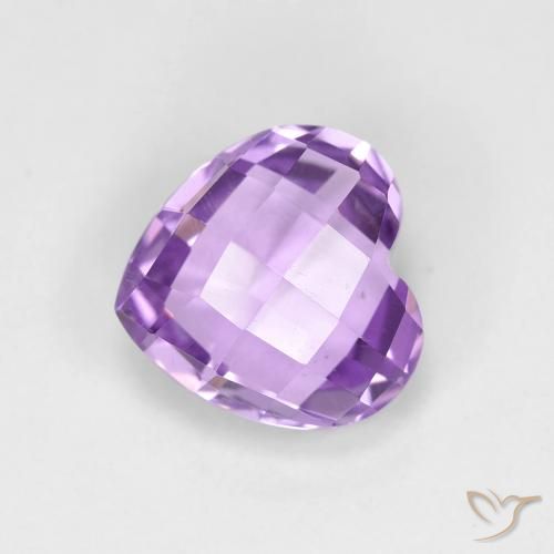 Ametista Violeta médio Natural 1.84ct, Coração, VVS