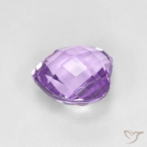 Ametista Violeta médio Natural 1.84ct, Coração, VVS