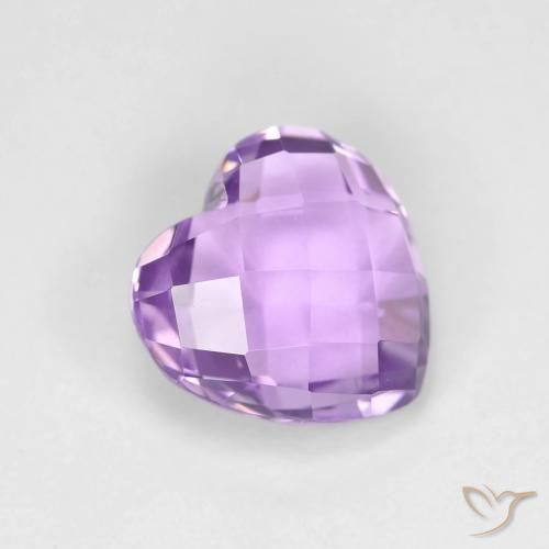 Ametista Violeta médio Natural 1.87ct, Coração, VVS