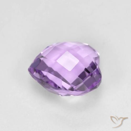 Ametista Violeta médio Natural 1.87ct, Coração, VVS