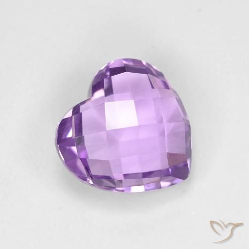 Ametista Violeta médio Natural 1.97ct, Coração, VVS