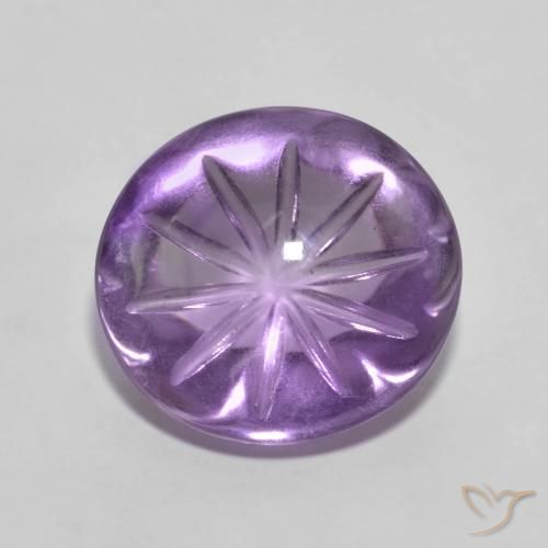 6.64ct Natural Violeta Intenso Ametista, oval, Transparente