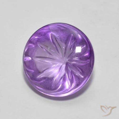 Ametista Violeta Profundo Natural 4.86ct, Redondo, Transparente