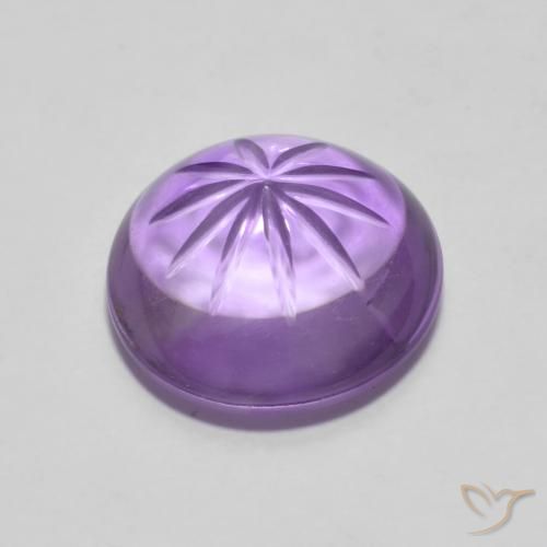 Ametista Violeta Profundo Natural 4.86ct, Redondo, Transparente