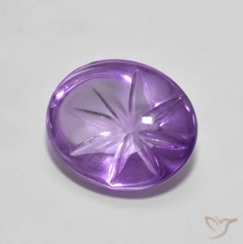 Ametista Violeta médio Natural 4.11ct, oval, Transparente