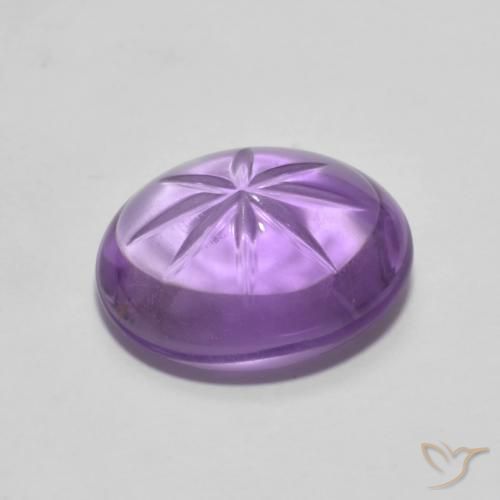 Ametista Violeta médio Natural 4.11ct, oval, Transparente