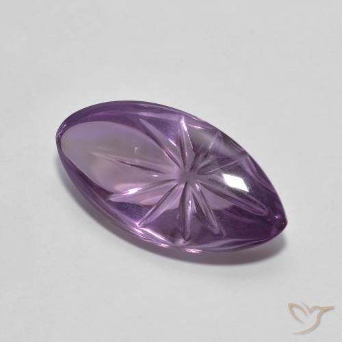 Ametista Violeta médio Natural 6.79ct, Marquesa, Transparente