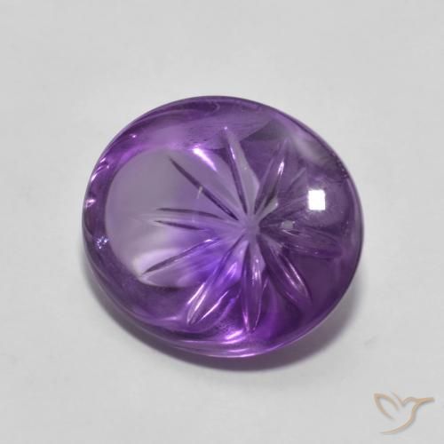 Ametista Violeta Vívido Natural 5.92ct, oval, Transparente