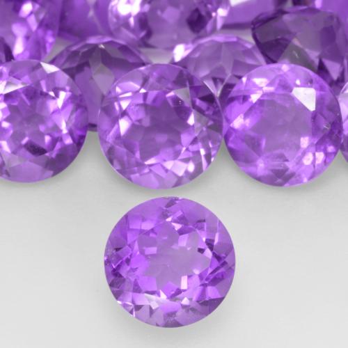 Ametista Violeta Vívido Natural 1.20ct, Corte Redondo, VS