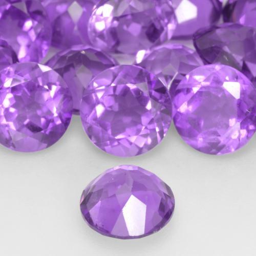 Ametista Violeta Vívido Natural 1.20ct, Corte Redondo, VS