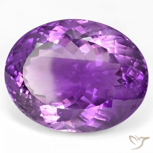 Ametista Medium Dark-Violet Natural 50.87ct, oval, VS