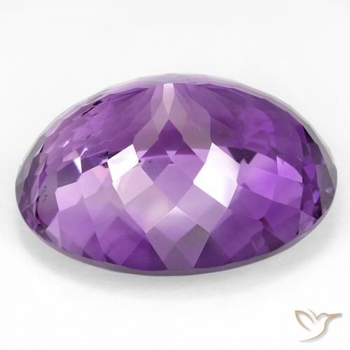 Ametista Medium Dark-Violet Natural 50.87ct, oval, VS