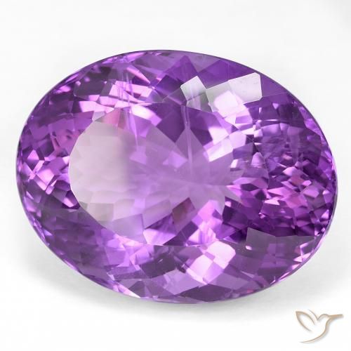 Ametista Violeta Intenso Natural 49.66ct, oval, VS