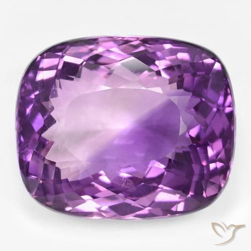 45.20ct Natural Violeta médio Ametista, Almofada, VVS-VS