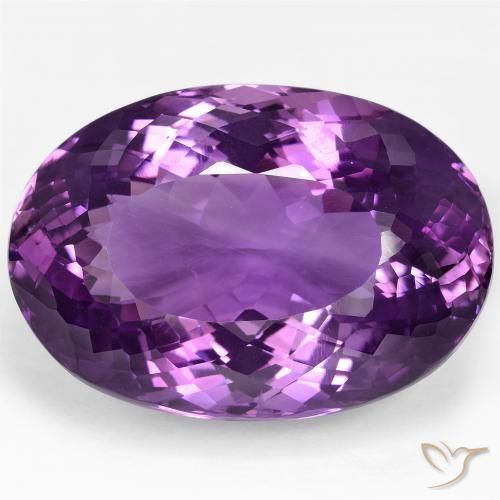 100.83ct Natural Violeta-rosa médio Ametista, oval, VVS