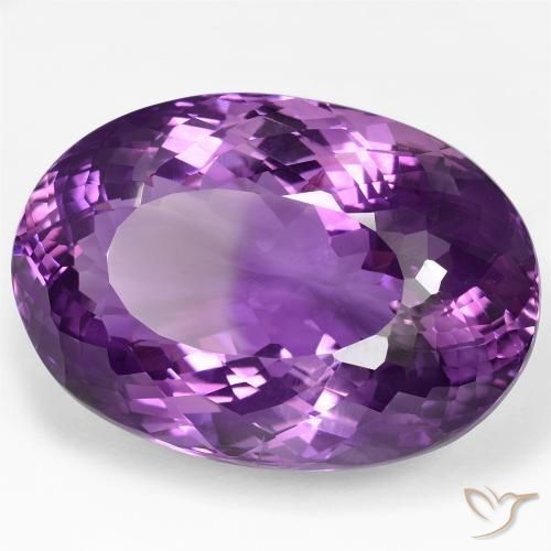 Ametista Violeta-rosa médio Natural 100.83ct, oval, VVS