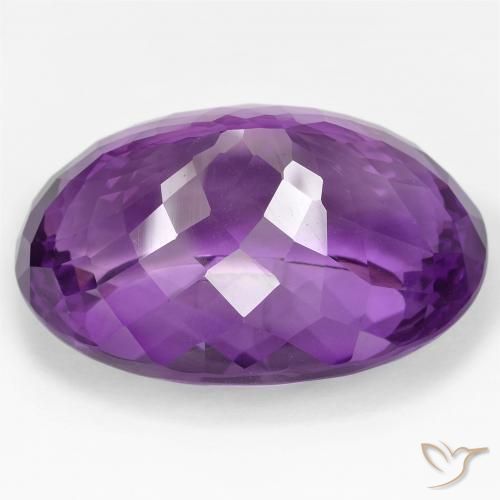 Ametista Violeta-rosa médio Natural 100.83ct, oval, VVS