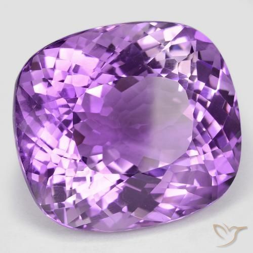 Ametista Violeta médio Natural 54.24ct, Almofada, VVS-VS