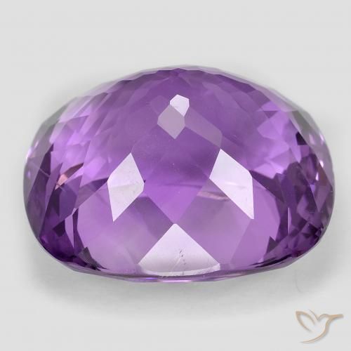 Ametista Violeta médio Natural 54.24ct, Almofada, VVS-VS