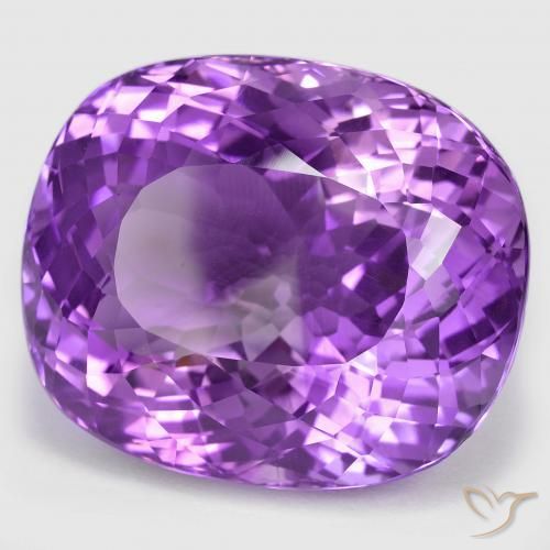 Ametista Violeta Vívido Natural 87.56ct, Almofada, IF
