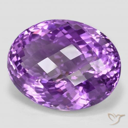 Ametista Violeta Púrpura Médio Natural 59.13ct, oval, VVS-VS