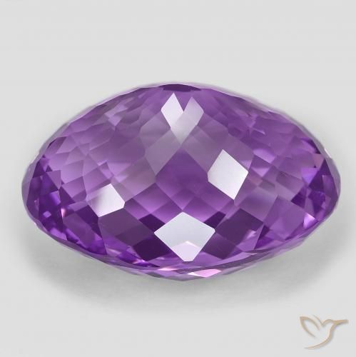 Ametista Violeta Púrpura Médio Natural 59.13ct, oval, VVS-VS