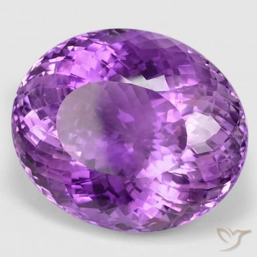 Ametista Rosa Vivo Violeta Natural 82.49ct, oval, VVS