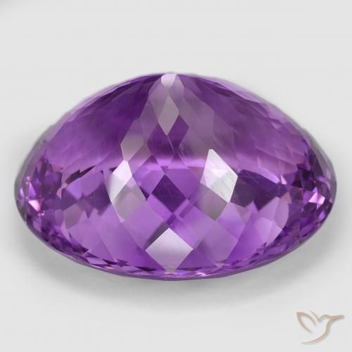 Ametista Rosa Vivo Violeta Natural 82.49ct, oval, VVS