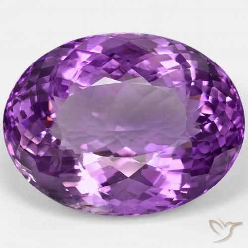 85.07ct Natural Rosa Vivo Violeta Ametista, oval, VVS-VS