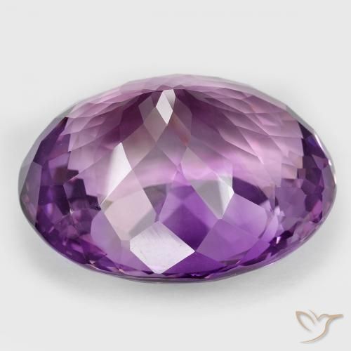 Ametista Rosa Vivo Violeta Natural 82.02ct, oval, VVS
