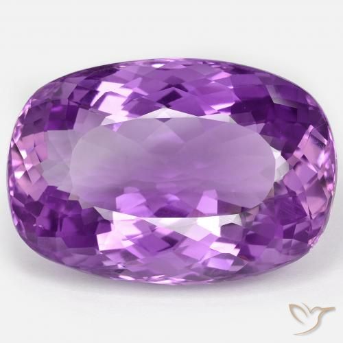 72.62ct Natural Violeta Vívido Ametista, Almofada, VVS